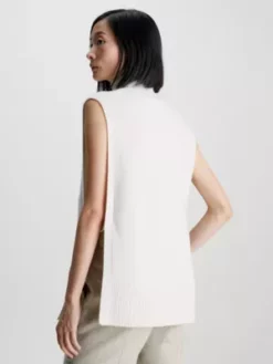 Calvin Klein Veste Sans Manches Relaxed Avec Ouverture Sur Le Côté -Pas Cher Calvin Klein Magasin K20K206024 YAT alternate2