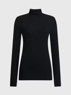 Calvin Klein Haut Slim Côtelé à Col Roulé 11 Calvin Klein Haut Slim Côtelé à Col Roulé -Pas Cher Calvin Klein Magasin K20K206053 BEH alternate4