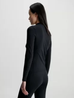Calvin Klein Haut Slim à Col Cheminée En Modal -Pas Cher Calvin Klein Magasin K20K206067 BEH alternate2