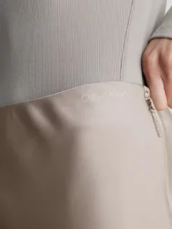 Calvin Klein Jupe Longueur Midi En Satin -Pas Cher Calvin Klein Magasin K20K206107 AEK alternate3