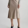 Calvin Klein Jupe Longueur Midi En Satin -Pas Cher Calvin Klein Magasin K20K206107 AEK main