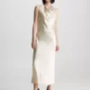 Calvin Klein Robe Dos-nu Slim En Satin -Pas Cher Calvin Klein Magasin K20K206160 AAC main