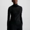 Calvin Klein Pull Slim Transparent à Col Roulé 2 Calvin Klein Pull Slim Transparent à Col Roulé -Pas Cher Calvin Klein Magasin K20K206257 BEH main
