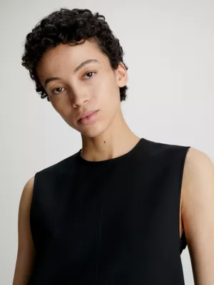 Calvin Klein Robe-chemise Relaxed Sans Manches 7 Calvin Klein Robe-chemise Relaxed Sans Manches – Image 5