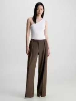 Calvin Klein Haut Slim Asymétrique En Modal 12 Calvin Klein Haut Slim Asymétrique En Modal -Pas Cher Calvin Klein Magasin K20K206267 YAF alternate4