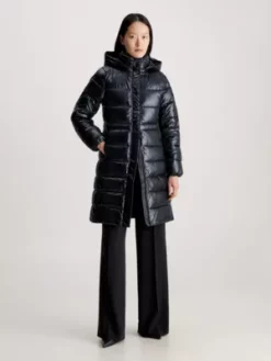 Calvin Klein Manteau Slim Matelassé à Cordon De Serrage