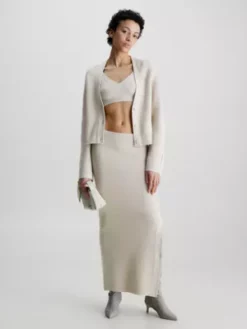 Calvin Klein Pull Cardigan Relaxed -Pas Cher Calvin Klein Magasin K20K206275 PES alternate4