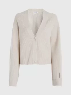 Calvin Klein Pull Cardigan Relaxed -Pas Cher Calvin Klein Magasin K20K206275 PES alternate5
