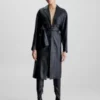 Calvin Klein Trench En Cuir Cintré -Pas Cher Calvin Klein Magasin K20K206719 BEH main