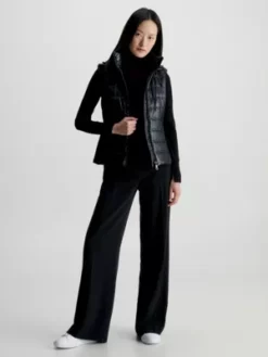 Calvin Klein Veste Sans Manches à Capuche Légère Cintrée -Pas Cher Calvin Klein Magasin K20K206728 BEH alternate5