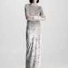 Calvin Klein Robe à Col Cheminée En Velours