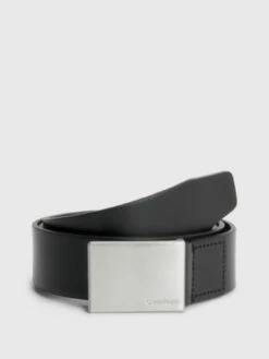 Calvin Klein Ceinture En Cuir Avec Plaque