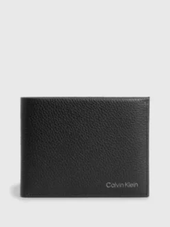 Calvin Klein Portefeuille 2 Volets En Cuir Anti-RFID