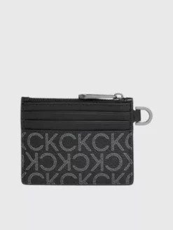 Calvin Klein Porte-cartes Zippé Avec Logo -Pas Cher Calvin Klein Magasin K50K509236 01H alternate2