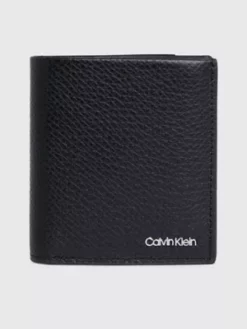 Calvin Klein Portefeuille 3 Volets En Cuir Anti-RFID