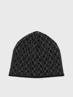 Calvin Klein Bonnet En Laine Mélangée Avec Logo 6 Calvin Klein Bonnet En Laine Mélangée Avec Logo -Pas Cher Calvin Klein Magasin K50K509689 BAX alternate1