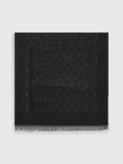 Calvin Klein Écharpe En Laine Mélangée Avec Logo