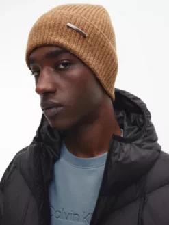 Calvin Klein Bonnet En Mélange De Laine Recyclée -Pas Cher Calvin Klein Magasin K50K509933 PF2 alternate2