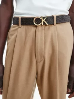 Calvin Klein Ceinture Réversible En Matière Recyclée Avec Logo 8 Calvin Klein Ceinture Réversible En Matière Recyclée Avec Logo -Pas Cher Calvin Klein Magasin K50K510075 0HD alternate2