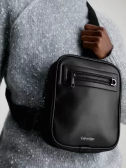 Calvin Klein Petit Sac Reporter En Bandoulière Avec Logo -Pas Cher Calvin Klein Magasin K50K510853 01I alternate3