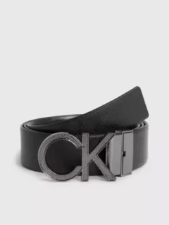 Calvin Klein Ceinture Réversible En Cuir Avec Logo -Pas Cher Calvin Klein Magasin K50K510928 BAX alternate1