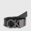 Calvin Klein Ceinture Réversible En Cuir Avec Logo -Pas Cher Calvin Klein Magasin K50K510928 BAX main