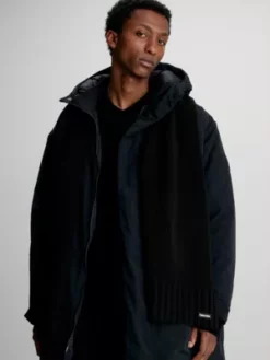 Calvin Klein Écharpe En Laine Mélangée -Pas Cher Calvin Klein Magasin K50K511006 BAX alternate2