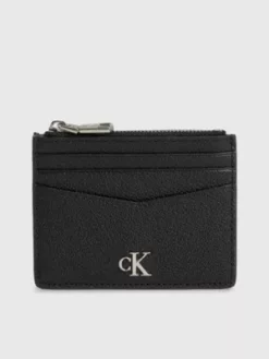 Calvin Klein Porte-cartes En Cuir Zippé