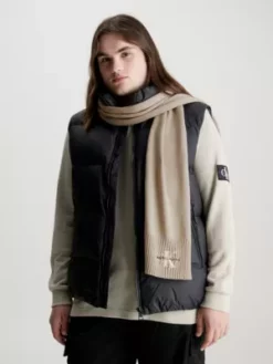 Calvin Klein Écharpe En Coton Avec Logo -Pas Cher Calvin Klein Magasin K50K511175 PED alternate2