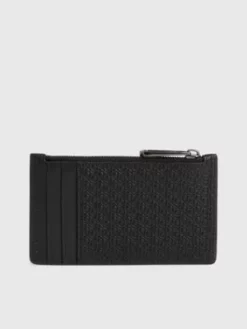 Calvin Klein Porte-cartes En Cuir Zippé Avec Logo -Pas Cher Calvin Klein Magasin K50K511197 01O alternate2