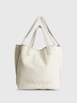 Calvin Klein Grand Sac Tote En Toile Durable 3 Calvin Klein Grand Sac Tote En Toile Durable
