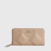 Calvin Klein Grand Portefeuille Zippé Et Matelassé -Pas Cher Calvin Klein Magasin K60K610774 A04 main