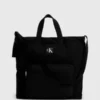 Calvin Klein Sac Cabas Doux Recyclé -Pas Cher Calvin Klein Magasin K60K610857 BDS main