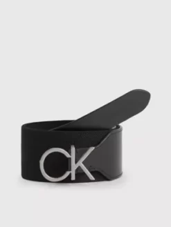 Calvin Klein Ceinture De Taille En Cuir Avec Logo