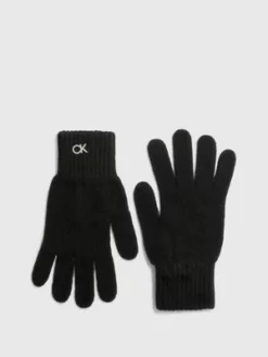 Calvin Klein Gants En Laine Mélangée