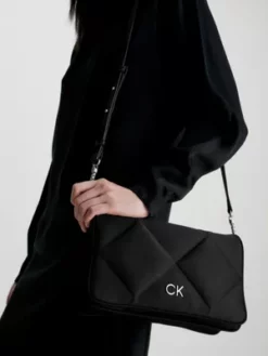 Calvin Klein Sac Bandoulière Matelassé En Satin -Pas Cher Calvin Klein Magasin K60K611300 BAX alternate2
