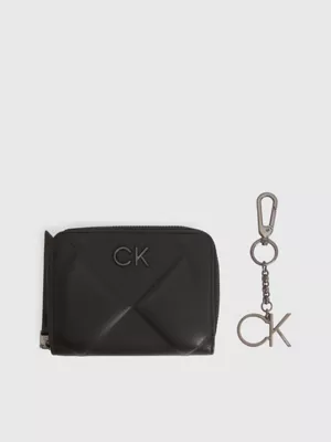 Calvin Klein Coffret Cadeau Portefeuille Matelassé Et Porte-clés 3 Calvin Klein Coffret Cadeau Portefeuille Matelassé Et Porte-clés