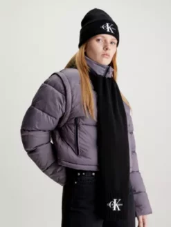 Calvin Klein Coffret Cadeau écharpe Et Bonnet En Coton 10 Calvin Klein Coffret Cadeau écharpe Et Bonnet En Coton -Pas Cher Calvin Klein Magasin K60K611418 BDS alternate2