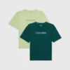 Calvin Klein Lot De 2 T-shirts Pour Enfant - Modern Cotton -Pas Cher Calvin Klein Magasin KK0KK00100 0W9 main