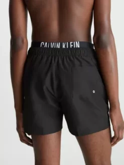 Calvin Klein Short De Bain Avec Double Ceinture - Intense Power -Pas Cher Calvin Klein Magasin KM0KM00740 BEH alternate2