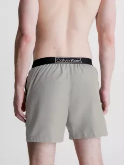 Calvin Klein Short De Bain Mi-long Avec Cordon De Serrage - Core Festive -Pas Cher Calvin Klein Magasin KM0KM00787 PQY alternate2