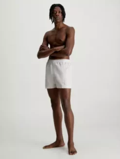 Calvin Klein Short De Bain Mi-long Avec Cordon De Serrage - CK Authentic -Pas Cher Calvin Klein Magasin KM0KM00806 ACE alternate4