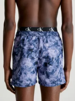 Calvin Klein Short De Bain Court Avec Double Ceinture - CK Authentic -Pas Cher Calvin Klein Magasin KM0KM00807 0GP alternate2
