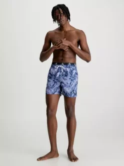 Calvin Klein Short De Bain Court Avec Double Ceinture - CK Authentic -Pas Cher Calvin Klein Magasin KM0KM00807 0GP alternate4