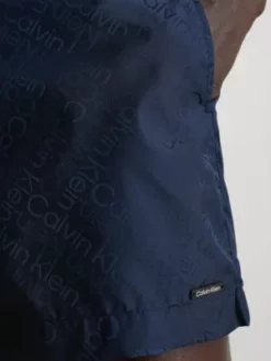 Calvin Klein Short De Bain Mi-long Avec Cordon De Serrage 10 Calvin Klein Short De Bain Mi-long Avec Cordon De Serrage -Pas Cher Calvin Klein Magasin KM0KM00821 DCA alternate3