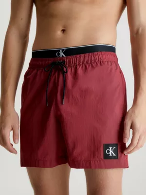 Calvin Klein Short De Bain Court Avec Double Ceinture - CK Nylon 4 Calvin Klein Short De Bain Court Avec Double Ceinture - CK Nylon – Image 2