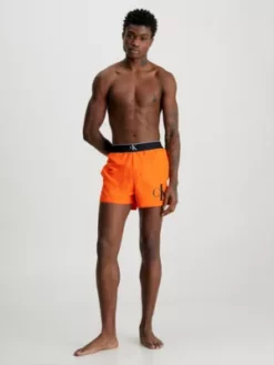 Calvin Klein Short De Bain - CK Monogram -Pas Cher Calvin Klein Magasin KM0KM00860 SE8 alternate4