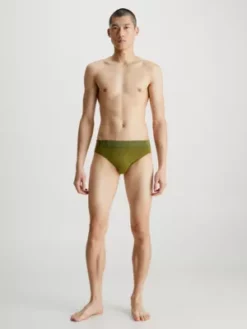 Calvin Klein Slip De Bain Avec Ceinture à Logo - Core Tonal -Pas Cher Calvin Klein Magasin KM0KM00863 LR2 alternate4