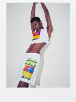 Calvin Klein Short De Bain Long Avec Cordon De Serrage - Pride -Pas Cher Calvin Klein Magasin KM0KM00895 YCD alternate5