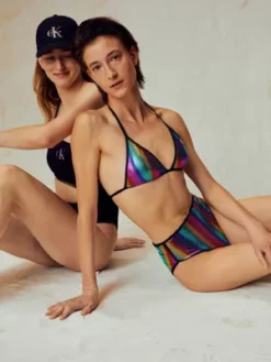 Calvin Klein Haut De Bikini Triangle - Pride -Pas Cher Calvin Klein Magasin KW0KW01840 0GK alternate4